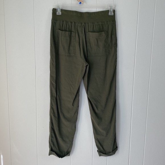 NWT Lou & Grey for Loft Linen Blend Green Casual Pants - Picture 10 of 10